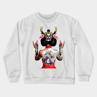 Inked Geisha - Japanese Tattoo Art Design Crewneck Sweatshirt